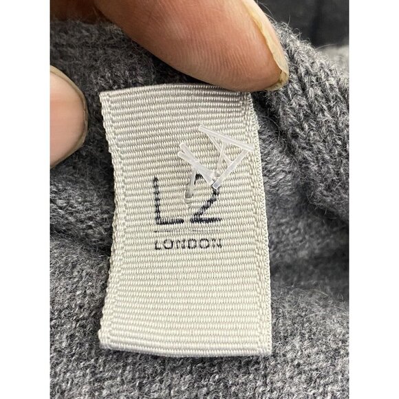 L2 London Womens Open Cardigan Sweater w/ Front Pockets Cashmere One Size - Picture 5 of 7